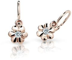 Cutie Jewellery Otroški uhani v obliki rož C1736-10-X-4 (Barva bela)