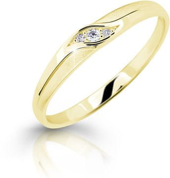Cutie Jewellery Nežen zaročni prstan iz rumenega zlata Z6815–2844-10-X-1