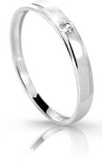 Cutie Diamonds Prstan iz belega zlata z diamantom DZ6707-1617-00-X-2 (Obseg 54 mm)