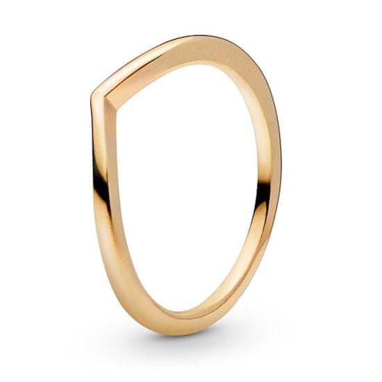 Pandora Minimalističen pozlačen prstan Shine 168742C00