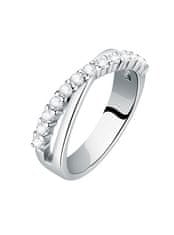 Morellato Eleganten srebrni prstan s cirkoni Scintille SAQF151 (Obseg 54 mm)