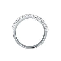 Morellato Eleganten srebrni prstan s cirkoni Scintille SAQF151 (Obseg 54 mm)