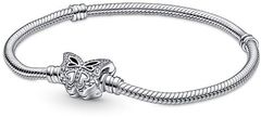 Pandora Srebrna zapestnica z obeskom Metulj 590782C01 (Dolžina 18 cm)