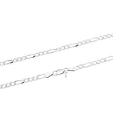 Beneto Exclusive Srebrna verižica Figaro AGS1461 (Dolžina 60 cm)