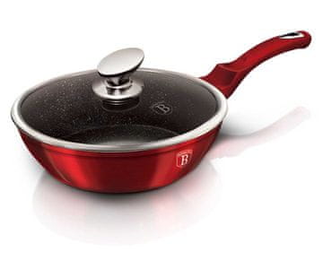 Granitna ponev 24 cm RDEČA METALNA LINE BH-1259