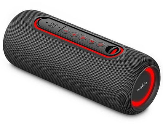 Nedis Zvočnik / 2.0/ 30 W/ Bluetooth/ AUX/ USB-C/ USB/ črn