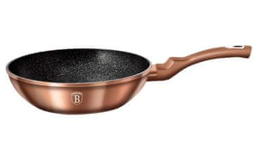 Granitna ponev za vok 28 cm rožnato zlata BH-1512