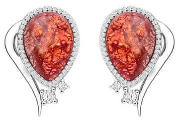 Preciosa Elegantni uhani Ines Matrix roza 6111 69