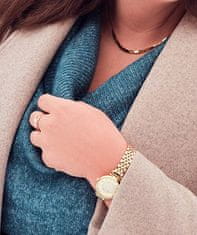 Troli Eleganten pozlačen prstan s prozornimi cirkoni PO/SR08996D (Obseg 54 mm)
