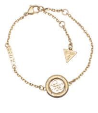 Guess Elegantna pozlačena zapestnica z zanko 4G JUBB02289JWYGBK (Dolžina 14,5 - 18,5 cm - S)