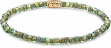 Rebel & Rose Zlata zapestnica s perlicami Japanese Secret Garden RR-40115-G