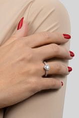 Brilio Silver Romantični srebrni prstan Srce RI047W (Obseg 50 mm)