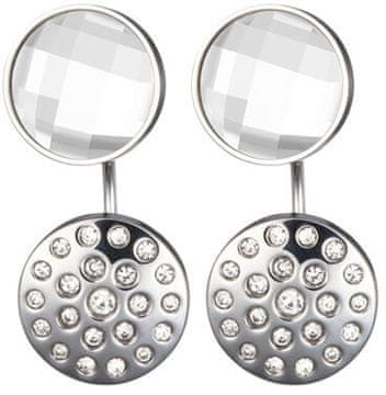 Preciosa Uhani iz jekla Starry Sky s prozornimi kristali 7237 00