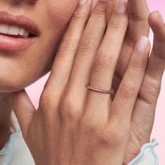 Pandora Bleščeči pozlačeni prstan Rose Me 189679C02 (Obseg 50 mm)