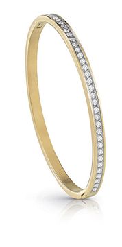 Guess Polnozlačena kristalna zapestnica Color My Day JUBB02248JWYG