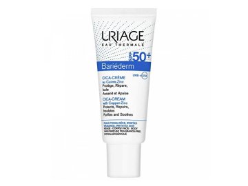 Uriage Regeneracijska krema za razpokano kožo Bariederm SPF 50 (Cica Cream) 40 ml