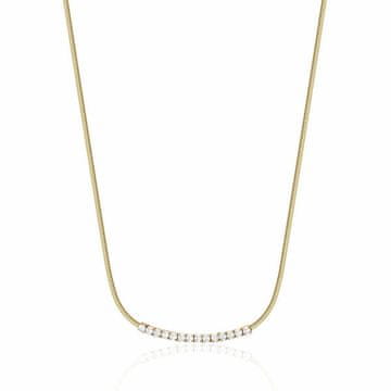 Brosway Nežna pozlačena ogrlica s prozornimi kristali Desideri BEIN007