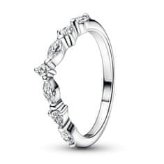 Pandora Očarljiv srebrn prstan s cirkoni 192390C01 (Obseg 58 mm)