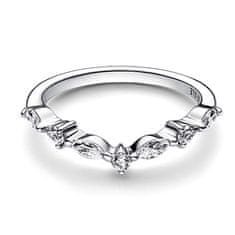 Pandora Očarljiv srebrn prstan s cirkoni 192390C01 (Obseg 58 mm)