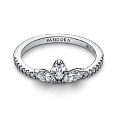 Pandora Očarljiv srebrn prstan s cirkoni 192392C01 (Obseg 56 mm)