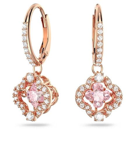 Swarovski Bleščeči bronasti uhani Sparkling Dance 5516477