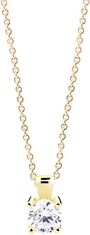Cutie Jewellery Nežen obesek iz rumenega zlata s prozornim cirkonom Z8010-40-10-X-1