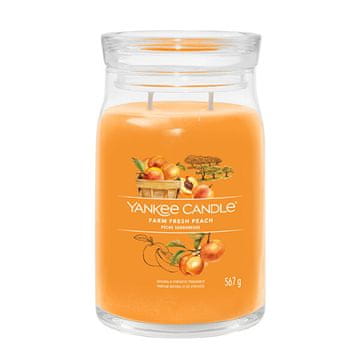 Yankee Candle Aromatična sveča Signature velik kozarec Farm Fresh Peach 567 g