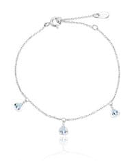 Beneto Exclusive Elegantna srebrna zapestnica s topazi TOPAGB5/20