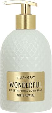Vivian Gray Luksuzno tekoče milo Čudovito belo cvetje (Liquid Soap) 500 ml