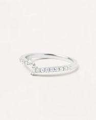 PDPAOLA Čudovit srebrn prstan s prozornimi cirkoni NUVOLA Silver AN02-874 (Obseg 56 mm)