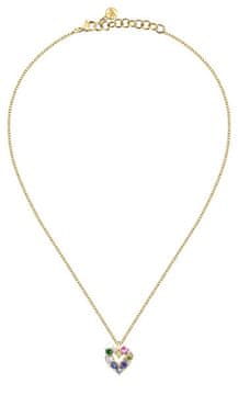 Morellato Romantična pozlačena ogrlica s srcem Colori SAVY06