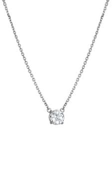Hot Diamonds Fina srebrna ogrlica s topazom in diamantom Tender DN167