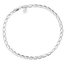 SIF JACOBS Pancer Chains Minimalistična srebrna verižica za noge SJ-A12032-SS