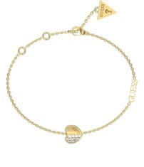 Guess Pozlačena zapestnica Lovely Guess JUBB03036JWYG (Dimenzije 14,5 - 18,5 cm)