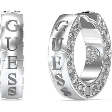Guess Modni jekleni prstani s kristali Circle Lights JUBE03160JWRHT/U