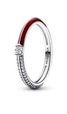 Pandora Moderen srebrn prstan s cirkoni Me 192528C01 (Obseg 56 mm)