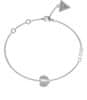 Jeklena zapestnica Lovely Guess JUBB03036JWRH (Dimenzije 14,5 - 18,5 cm - S)