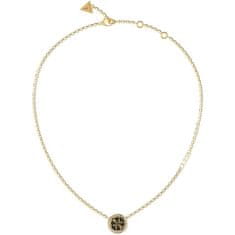 Guess Pozlačena ogrlica Life In 4G Charm JUBN02146JWYGBKT/U