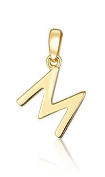 JVD Minimalističen pozlačen obesek s črko "M" SVLP0948XH2GO0M