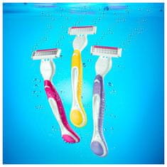 Gillette Venus 3 Plus rumene že pripravljene britvice 6 kosov
