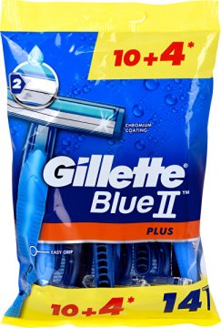 Gillette Moški britvice za enkratno uporabo Gillette Blue 2 Plus 10 + 4 kos