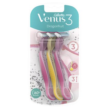 Gillette Ženske britvice za enkratno uporabo Venus 3 Dragonfruit 3 kos