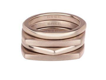 Breil Nov moderni bronasti komplet prstanov Tetra TJ302