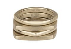 Breil Nov moderen komplet pozlačenih prstanov Tetra TJ302 (Obseg 57 mm)