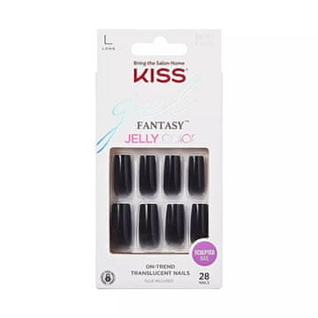 KISS Gelirani nohti Gel Fantasy Jelly Color 28 kos