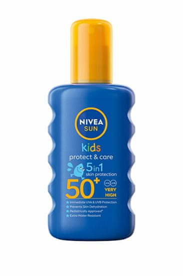 Nivea Otroško barvno sredstvo za sončenje OF 50+ ( Moisturising Sun spray) 200 ml