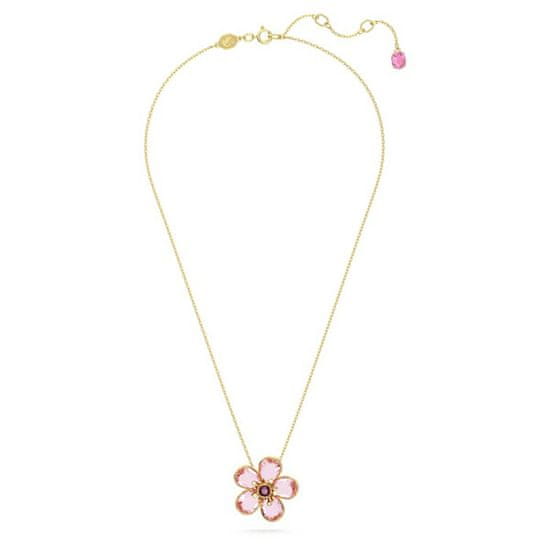 Swarovski Čudovita pozlačena ogrlica s kristali Florere 5657875