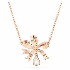 Swarovski Očarljiva bronasta ogrlica s cirkoni Bow Volta 5656741