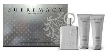 Supremacy Silver - parfumska voda 100 ml + gel za prhanje 100 ml + balzam po britju 100 ml
