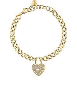 Morellato Romantična pozlačena zapestnica s kristali Abbraccio SABG29